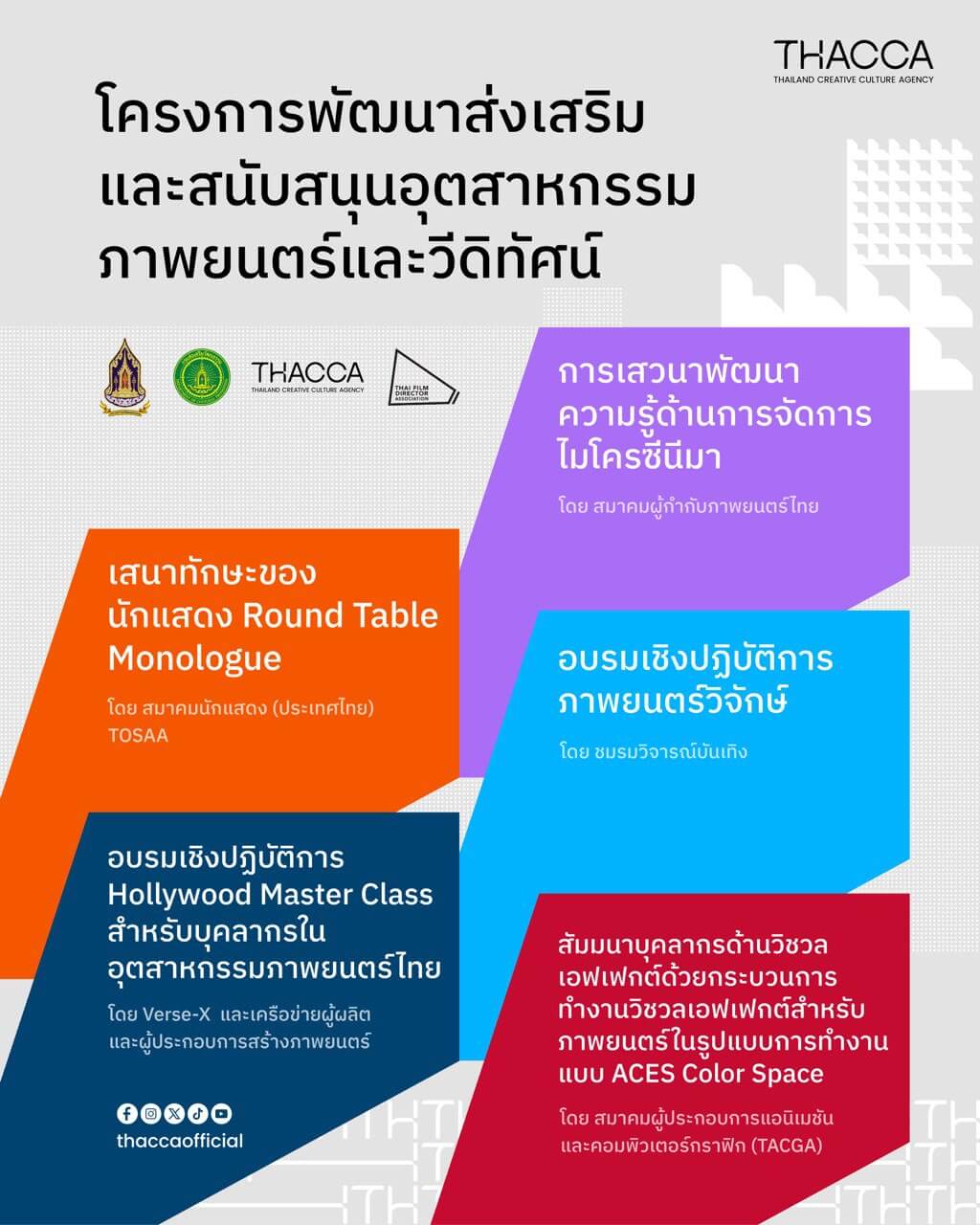 📣 ข่าวดีสำหรับคนมีฝัน! ใครอยากพัฒนาทักษะสร้างสรรค์ผลงานภาพยนตร์และเพิ่มพูนความรู้ เพื่อต่อยอดผลงาน เตรียมตัวพบกัน 🎬🎉